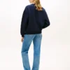 Veelkleurig Tommy-logo-sweatshirt in varsity-stijl
