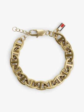 Vergulde maritieme schakelarmband