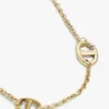 Vergulde slanke ketting met maritieme schakels Vergulde slanke ketting met maritieme schakels