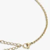 Vergulde slanke ketting met maritieme schakels Vergulde slanke ketting met maritieme schakels