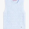 Vest met kabelpatroon Vest met kabelpatroon