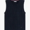 Vest met kabelpatroon Vest met kabelpatroon