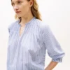 Voile-shirt met plooitjes en ruches Voile-shirt met plooitjes en ruches