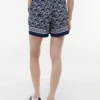 Voile short met all-over scriptmonogram Voile short met all-over scriptmonogram