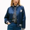 Waterafstotend varsity-bomberjack Waterafstotend varsity-bomberjack