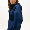 Waterafstotende korte parka met capuchon