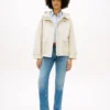 Waterafstotende korte parka met capuchon
