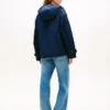 Waterafstotende korte parka met capuchon
