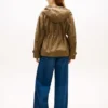 Waterafstotende korte parka met capuchon
