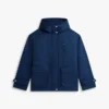 Waterafstotende korte parka met capuchon