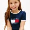 Wavy Flag Logo Ringer T-shirt voor kinderen Wavy Flag Logo Ringer T-shirt voor kinderen