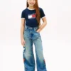 Wavy Flag Logo Ringer T-shirt voor kinderen Wavy Flag Logo Ringer T-shirt voor kinderen