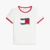 Wavy Flag Logo Ringer T-shirt voor kinderen Wavy Flag Logo Ringer T-shirt voor kinderen