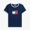 Wavy Flag Logo Ringer T-shirt voor kinderen Wavy Flag Logo Ringer T-shirt voor kinderen