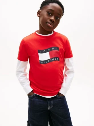 Wavy Flag T-shirt voor kinderen