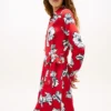 Wikkeljurk van crêpe met bloemenprint Wikkeljurk van crêpe met bloemenprint