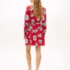 Wikkeljurk van crêpe met bloemenprint Wikkeljurk van crêpe met bloemenprint