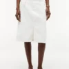 Witte denimrok met riemen Witte denimrok met riemen