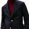 Wollen clubblazer met logo Wollen clubblazer met logo