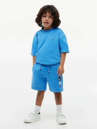 Zonne- en golflogo-sweatshort voor kinderen Zonne- en golflogo-sweatshort voor kinderen