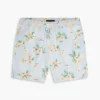 Zwembroek met bloemenprint 7″